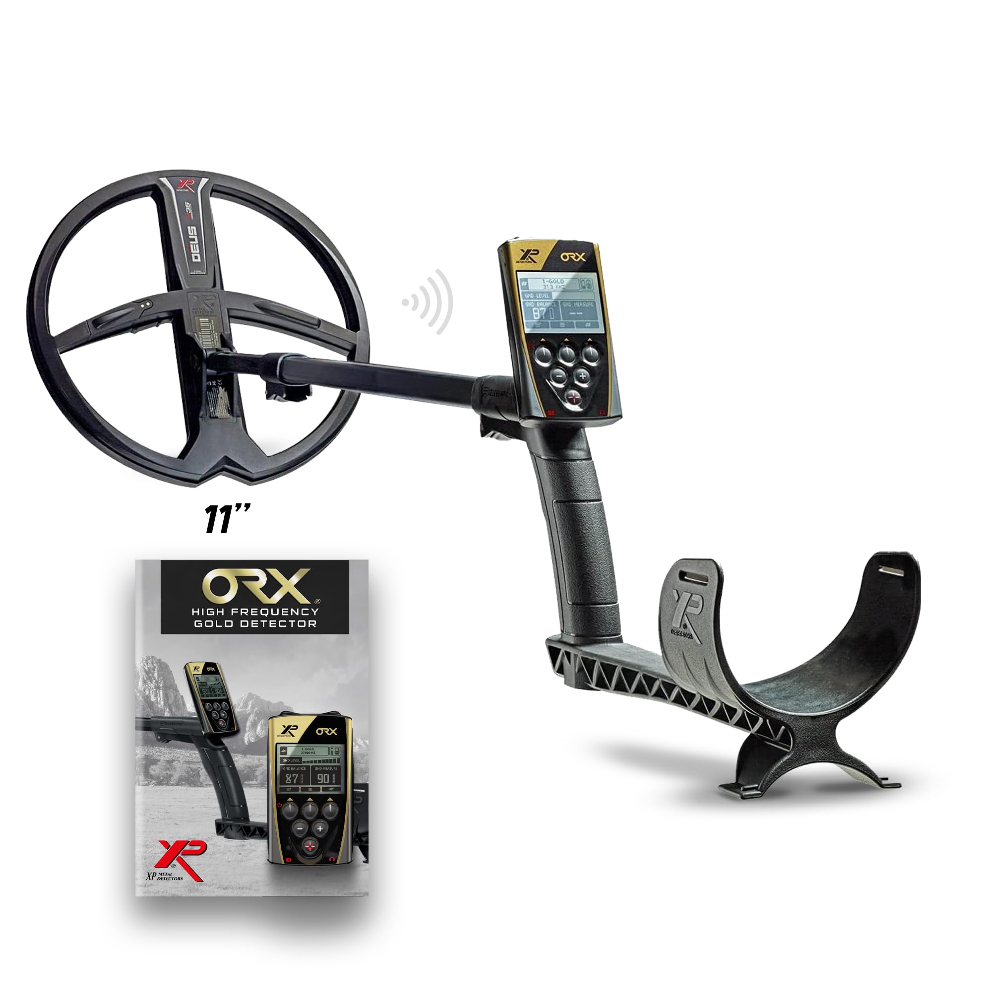 XP Metal Detectors ORX Detector - Dedicated to Treasure and Relic Hunting - with 11x35 Coil, remote control and S-Telescopic Lite stem (ORX-28X35RCE)