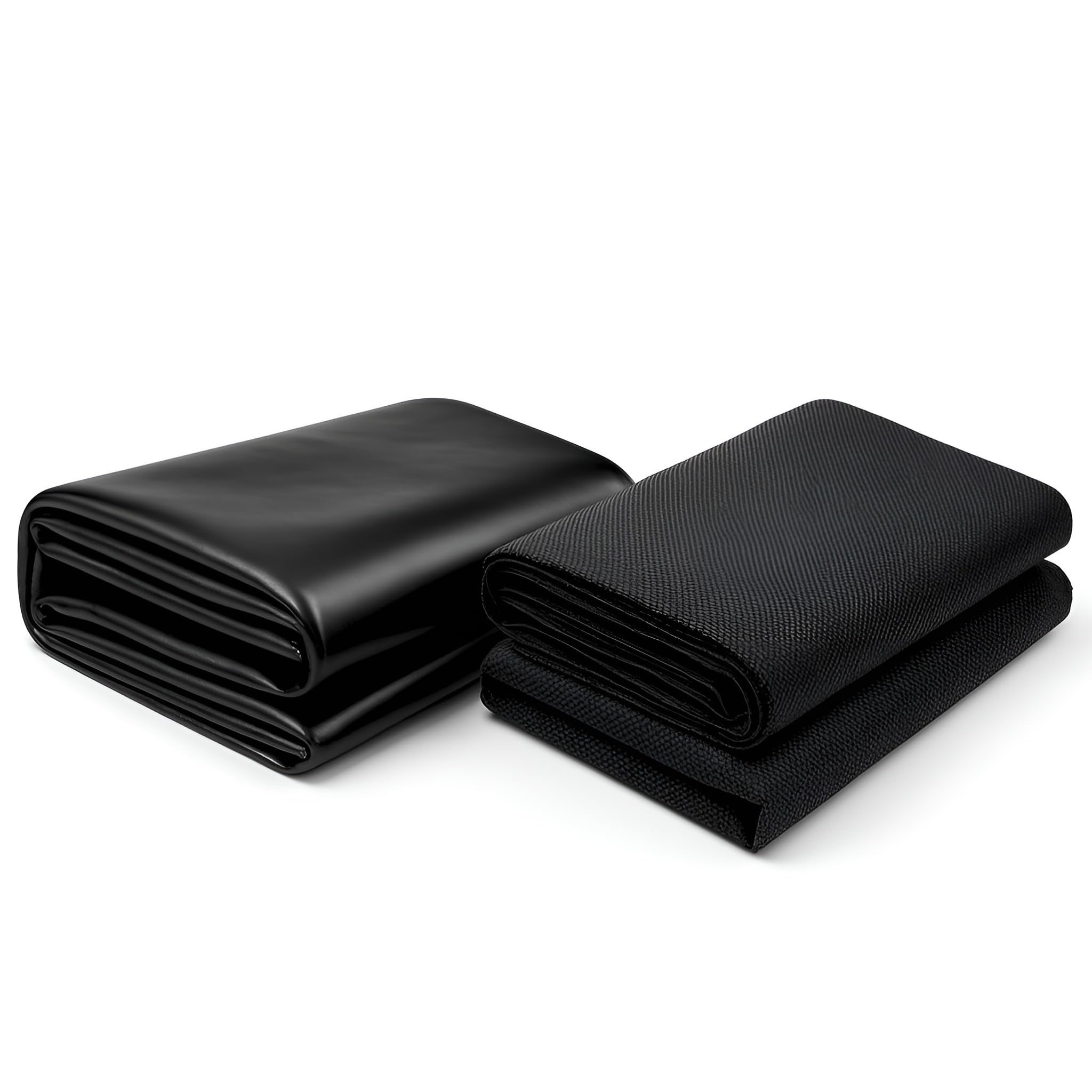 Pond Liner 10m x 10m with Underlay - 200 GSM Flexible Tear Resistant UV Resistant Garden Fish Pond Sheet with 50 GSM Protective Underlay - Durable Waterproof Liner for Koi Ponds, Waterfalls, Fountains