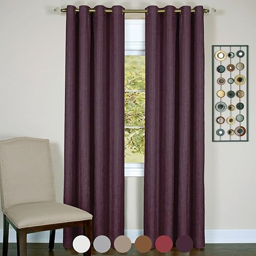 Miniatura 1 de Achim Home Furnishings cortinas blackout con arandelas