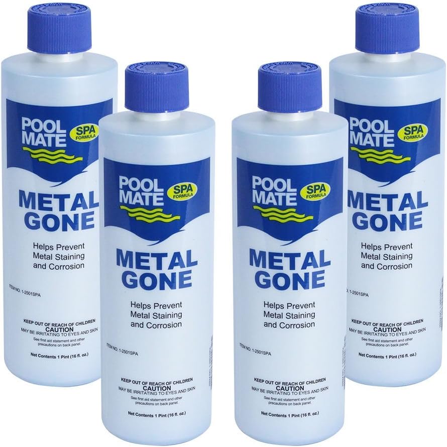 Pool Mate 1-2501SPA-02 Metal Gone for Spas and Hot Tubs (2 Pack), 1 pint