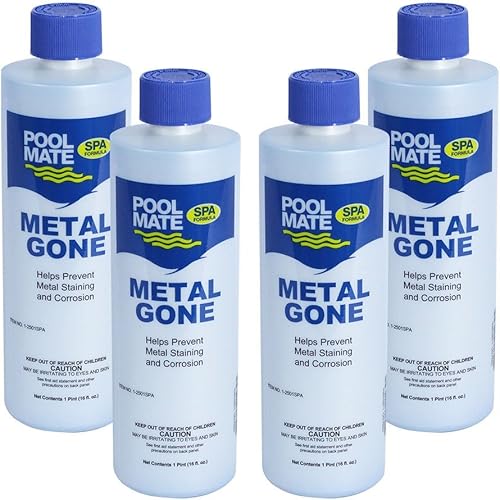 Miniatura 6 de Pool Mate Paquete de 2 unidades de 1 cuarto de galón de metal para jacuzzis, evita manchas de metal, fabricado en Estados Unidos