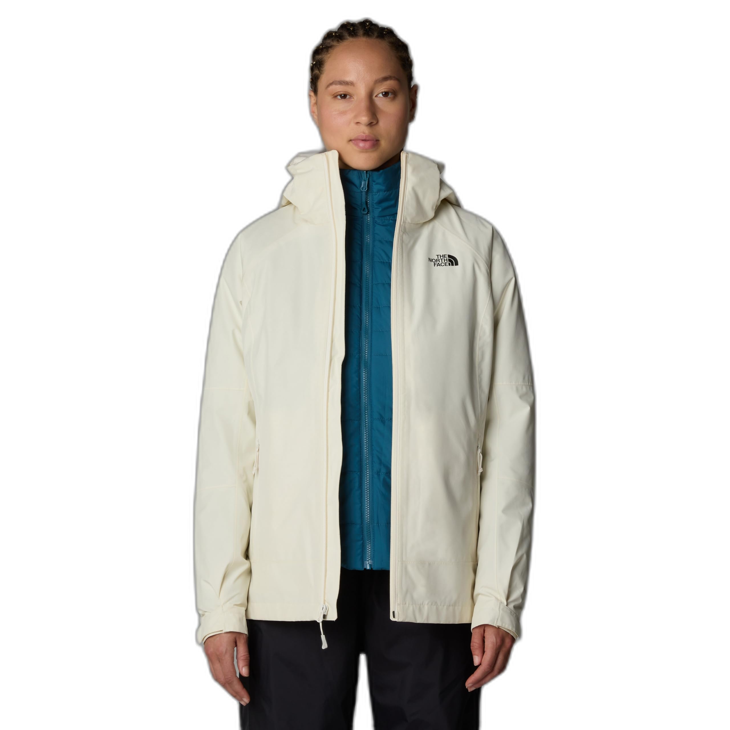 The North Face Women's Inlux Triclimate Jacket, White Dune Dark Heather, XS