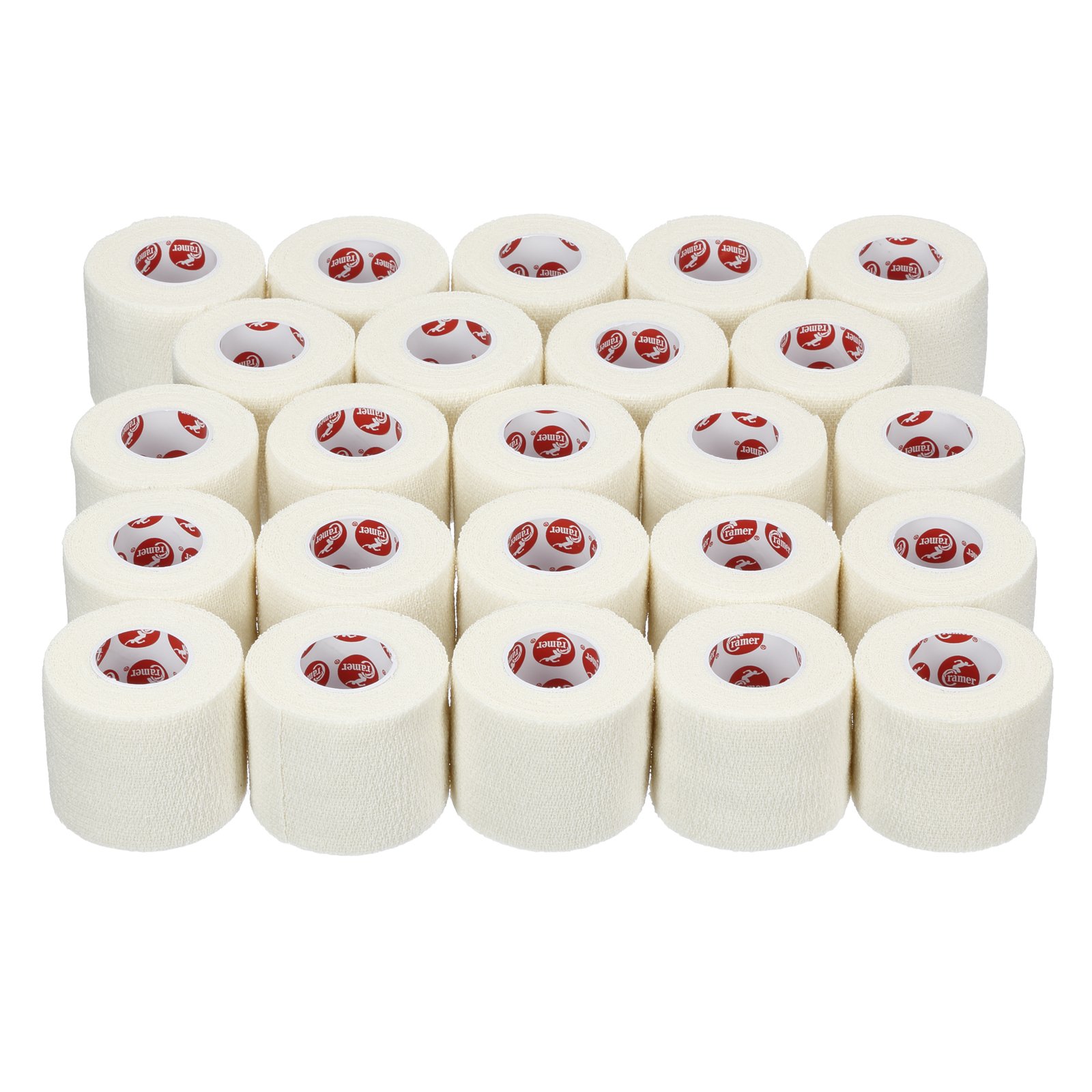 Cramer Eco-Flex Self-Stick Stretch Tape, Cohesive Tape, Flexible Elastic Sports Tape, Athletic Training Supplies, Easy Tear Self-Adherent Bandage Wrap, Bulk Cases, 6 Yard Rolls, Compression Tape