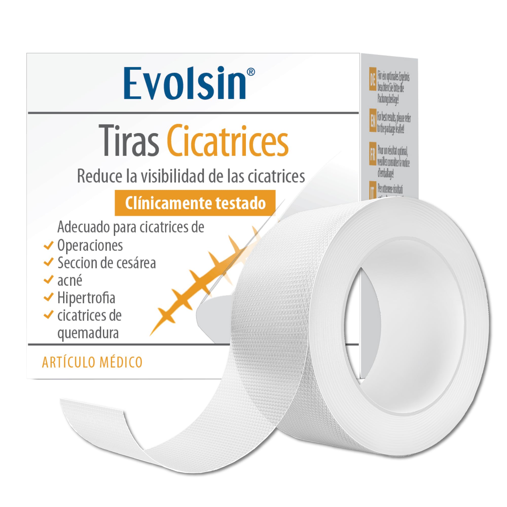 Evolsin parches cicatrizantes silicon scar sheets para cicatrices