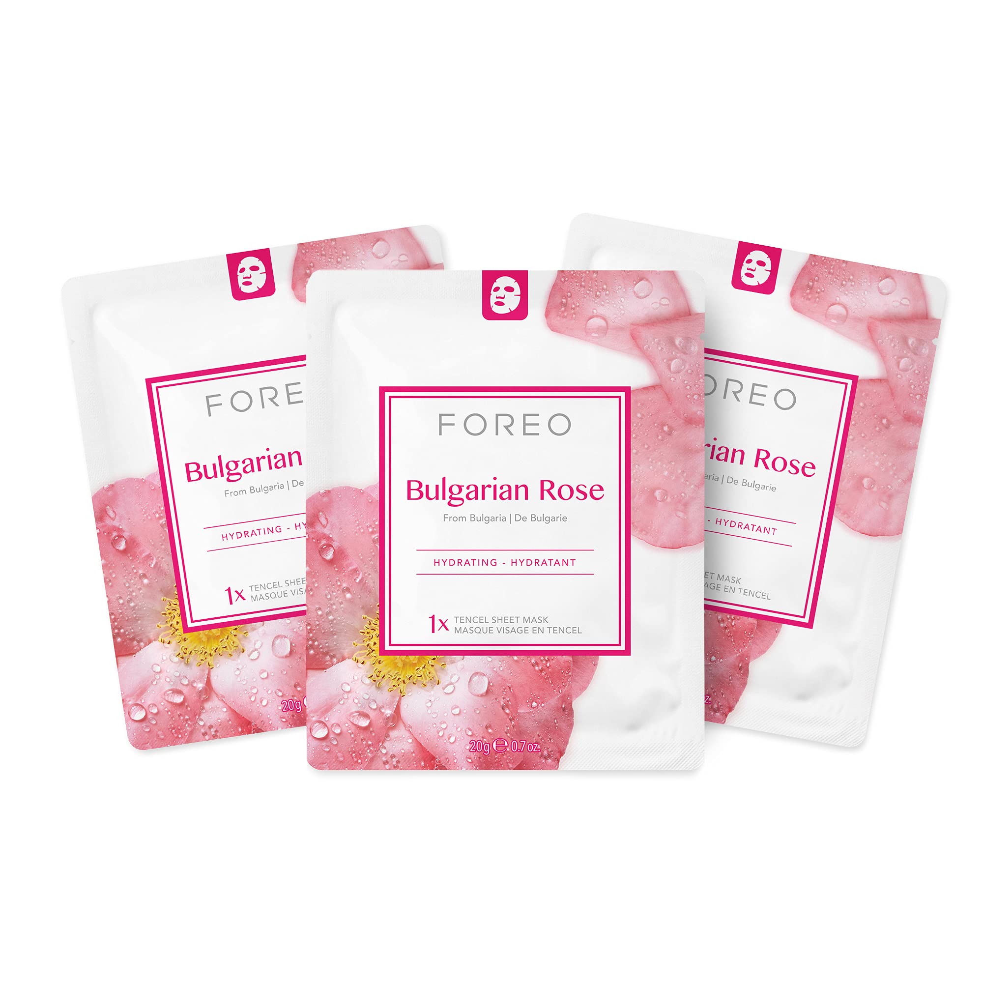 FOREO Acai Berry Firming Sheet Mask for Dry and Aging Skin, 3 pack, Hydrating, Antioxidant, Restoring Clean Forumula, Cruelty-free, Compatible with UFO devices