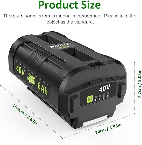 Miniatura 6 de Reemplazo de batería de litio OP4060 de 40 V 6.0 Ah para todas las herramientas eléctricas Ryobi de 40 voltios OP4015 OP4026 OP40201 OP40261 OP4030