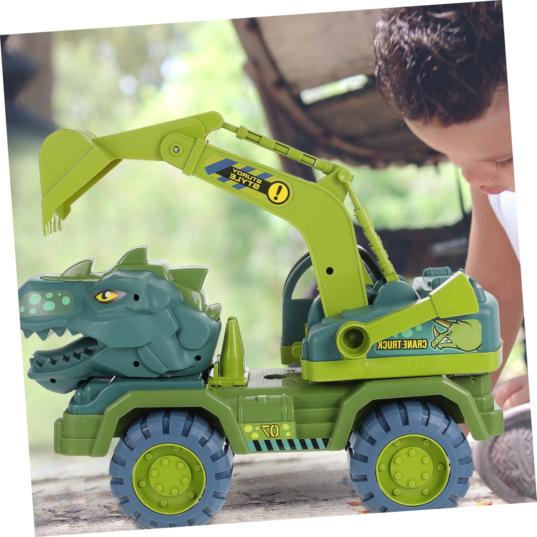 VICASKY Giocattolo Inerziale Dinosauro Grande a Trazione Posteriore per Ragazzo Ragazza, Camion Planante Educativo Modelli di Dinosauri, Stimola Capacità Cognitive e Gioco Interattivo