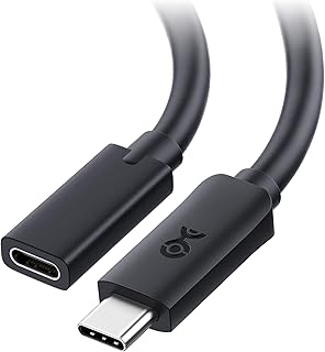 Cable Matters 40Gbps USB4 延長ケーブル - 0.5m、8K@60Hz / 4K@240Hzビデオ・240W充電・40Gbpsデータ転送、USB C 延長ケーブル、USBC オス-メス、USB 4 / Thunderbolt 4/5、Nintendo Switch 2 互換