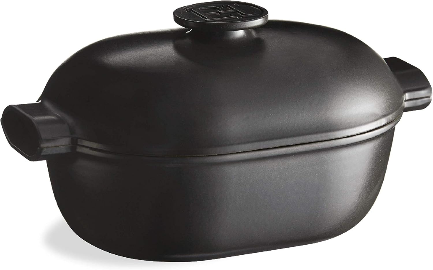 Emile Henry Delight Ceramic Oval Dutch Oven 4.5L, Slate (776645)
