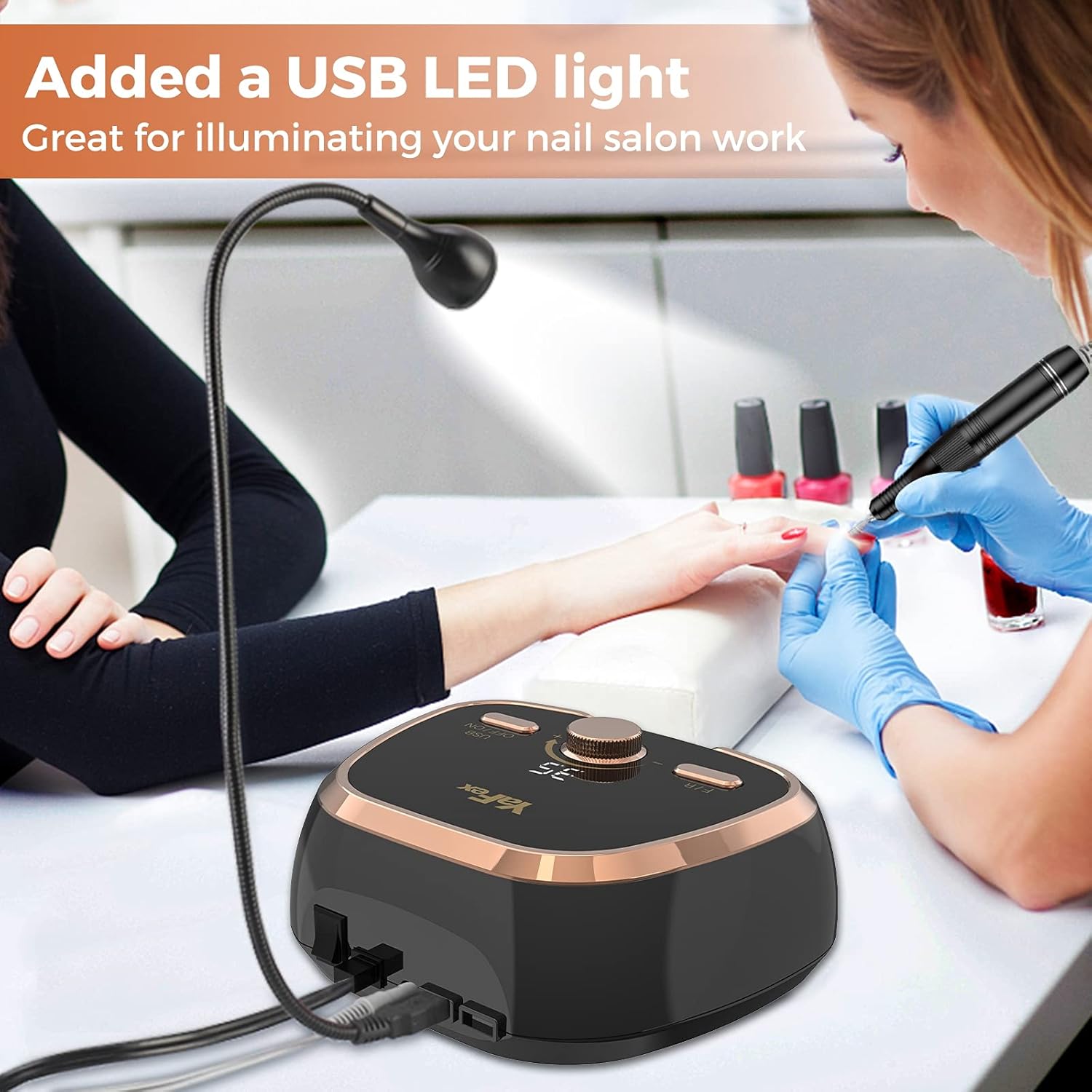 YaFex Nail Drill, 35000 RPM Professional Nail Drill Machine, Electric Nail File with LCD Speed Display Manicure & Pedicure Efile Drill for Acrylic Nails, Gel, Polish, Shaping : Beauty & Personal Care