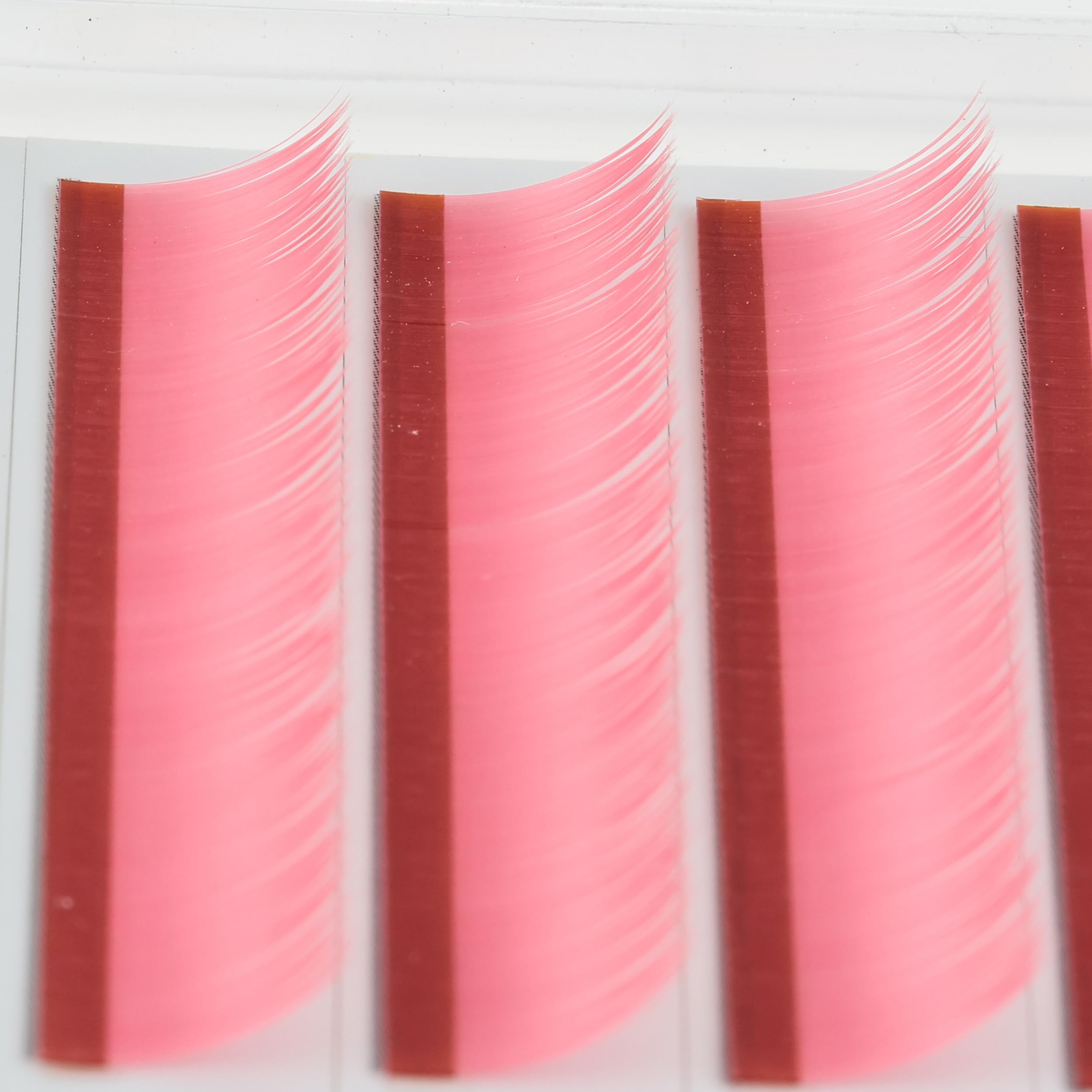 Air Sable Flat Vivid Tone Pink 4 Lines J Curl0.15mmÃ—12mm