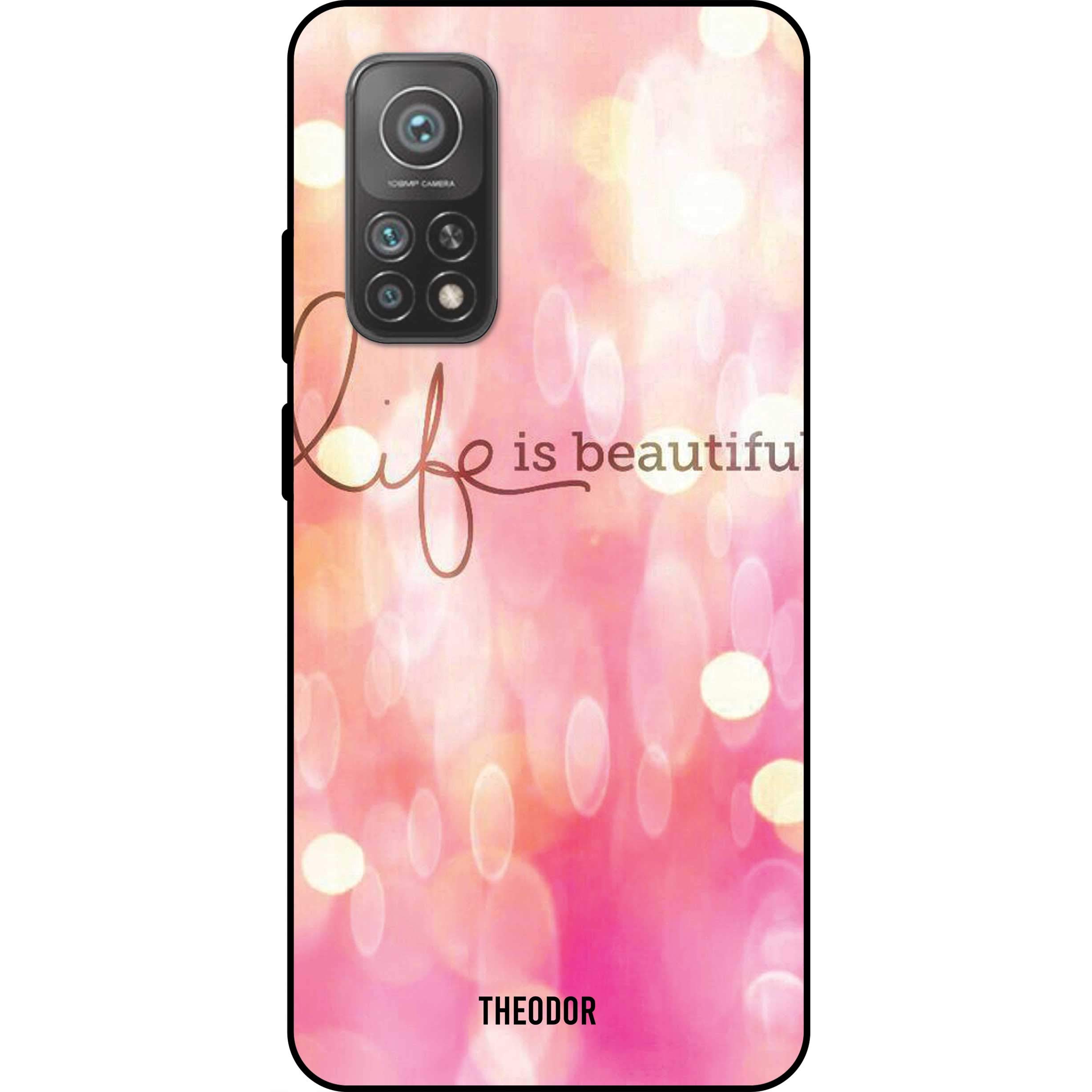 Theodor Xiaomi Mi 10T Pro 6.67 Inch Case Life Is Beautiful Silicone Cover