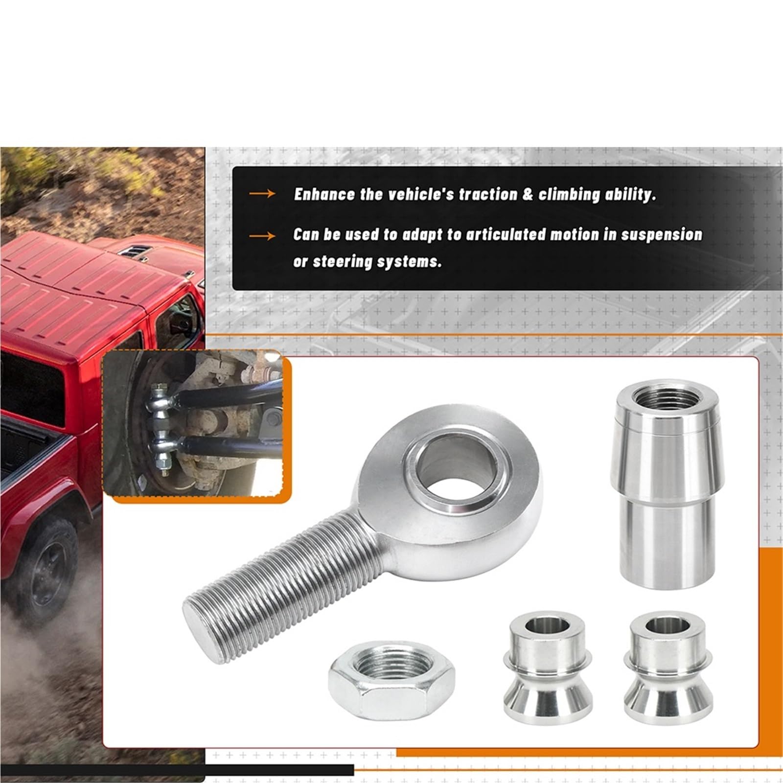 Kulowy Końcówka Pasuje do Jeep Diesel Trucks układ kierowniczy spawalny zestaw końcówek drążka 7/8 ''