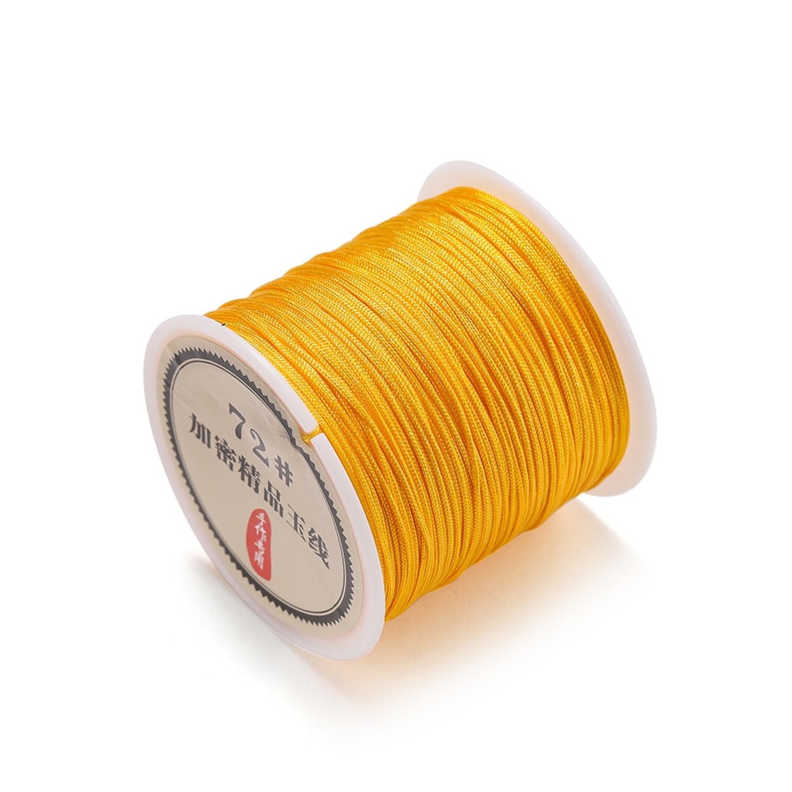 Nylon Cord Thread 20PCS 50M 0.8mm Nylon Thread Cord Macrame Rope Bracelet Braided String For DIY for Making Bracelet, Necklace, Chinese Knot(Orange)