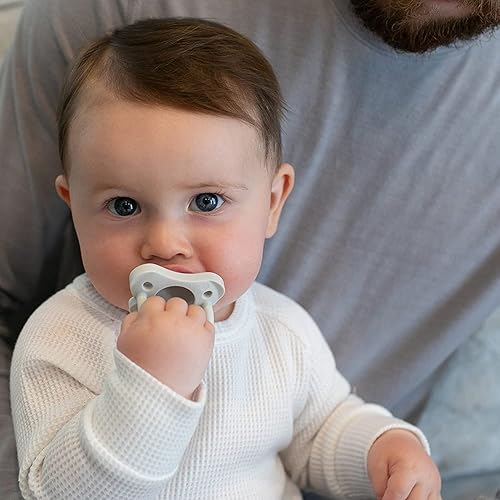 Miniatura 10 de Dr Browns Natural Flow - Biberón anticólicos Options de cuello ancho 5 onzas51fl oz pezón nivel 1 paquete de 4 0M con chupete HappyPaci 100 de