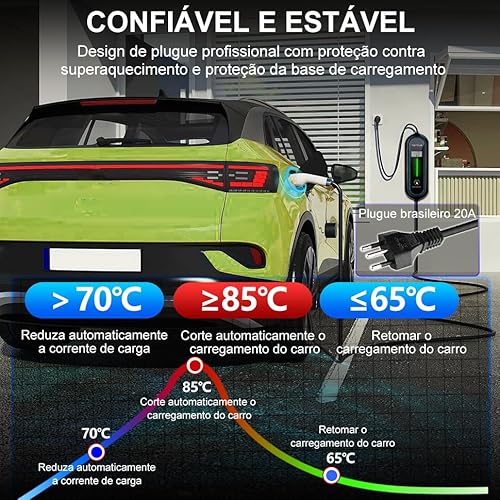 TAYSLA Carregador Elétrico Portátil Tipo 2 3,5KW 5m Monofásico Estação de Carregamento para Carros E