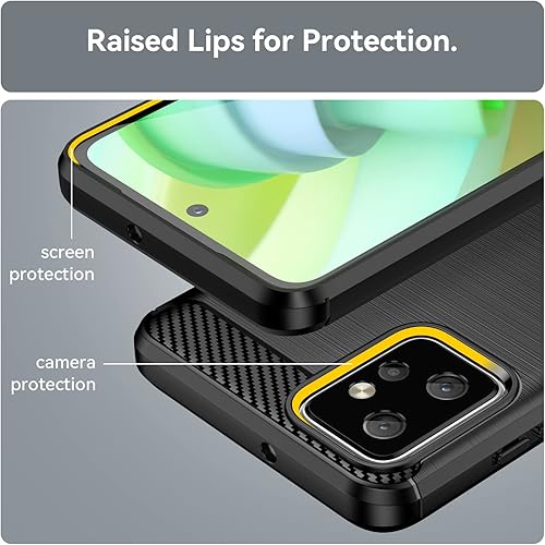 Miniatura 6 de Funda protectora para Moto G Power 2023, Motorola G Power 2023, absorción de golpes flexible de fibra de carbono TPU para Motorola Moto G Power
