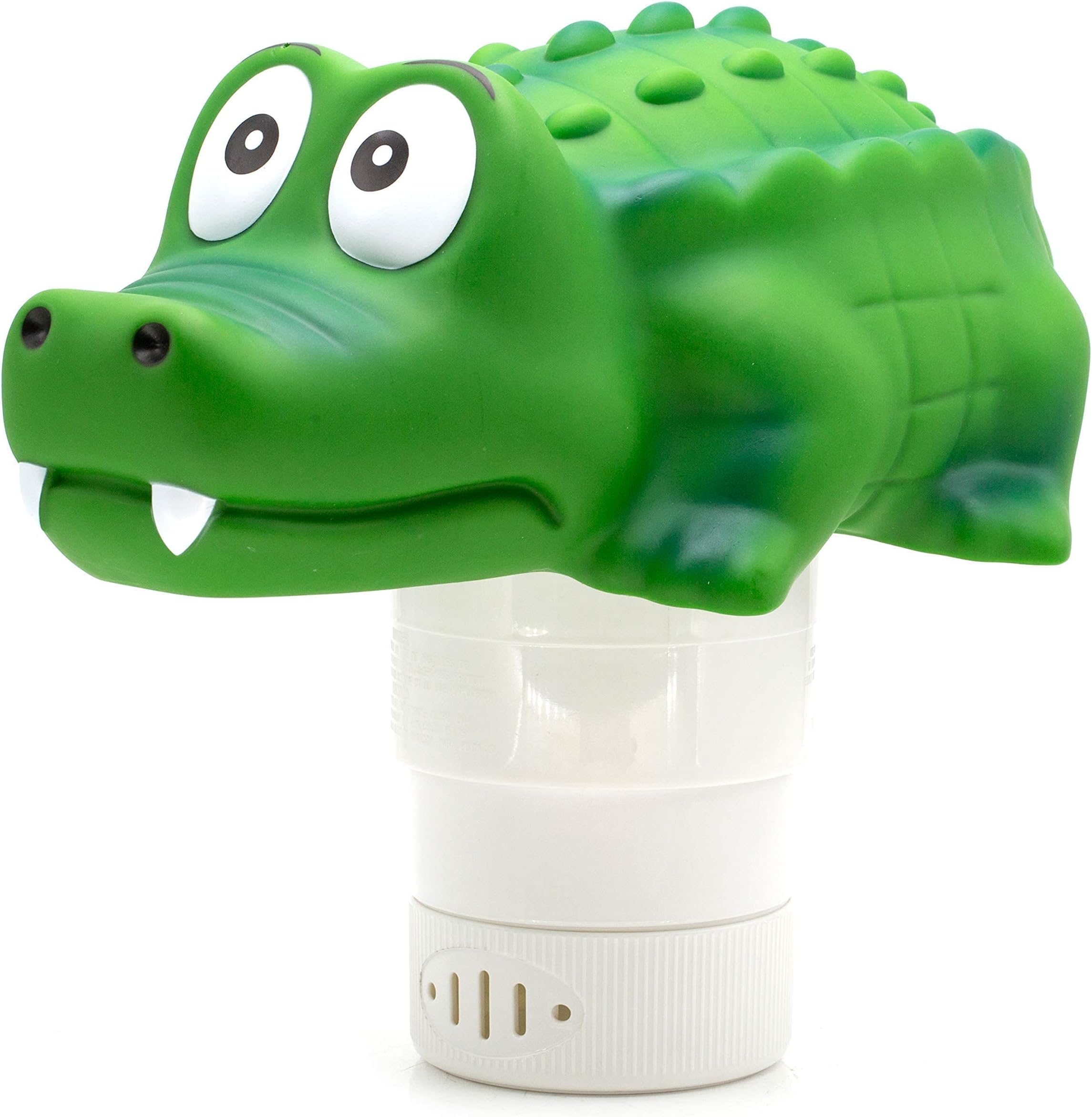 Pool Chlorine Floater, Floating Pool Chlorine Dispenser (Alligator), Fits 1 and 3 Inch Tablets for Large and Small Pools, Spa, Hot Tub