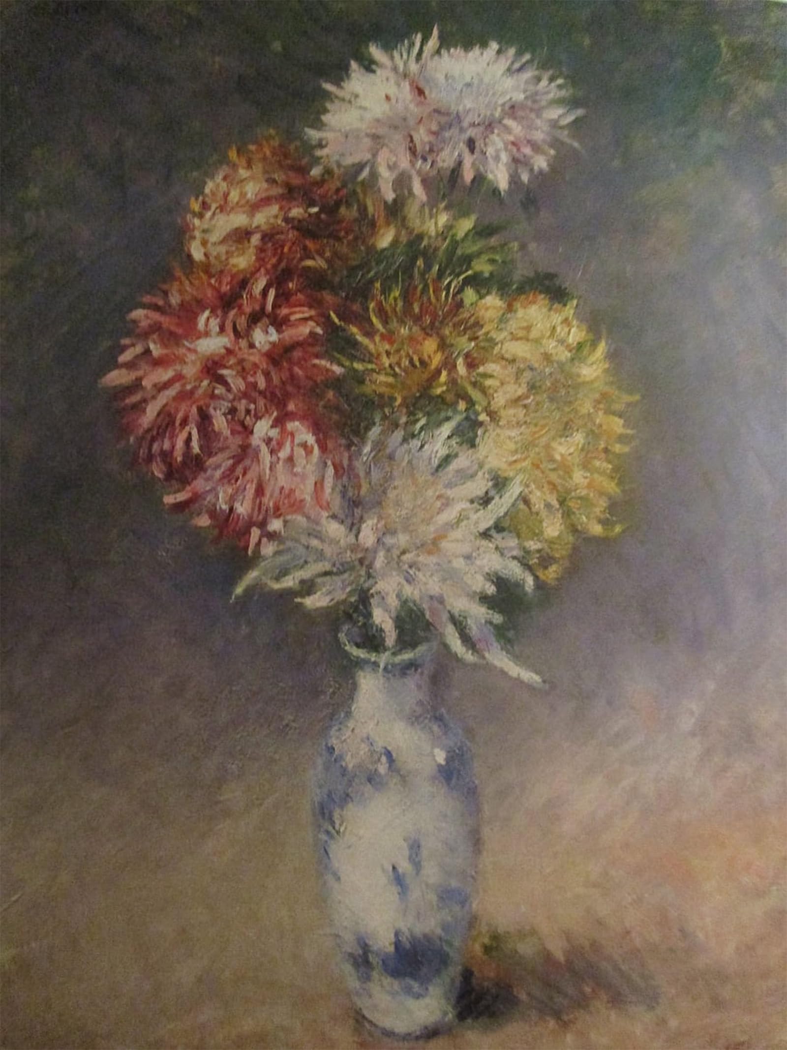 ARTXLXXBN Famous Print Painting Colorful Art Print Flowers in a vase by Gustave Caillebotte Canvas Art Decorations for Home Decor 60x90cm