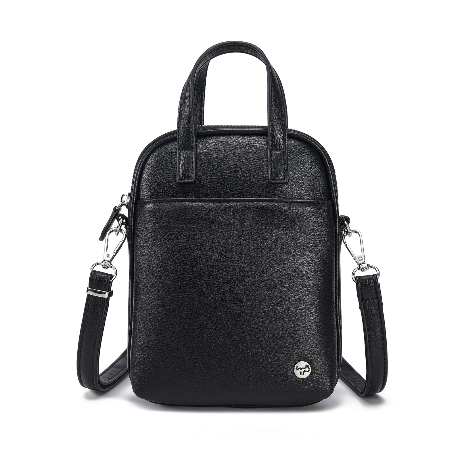 INICAT Small Crossbody Bag Cell Phone Purse Top-Handle Handbags Shoulder Bag for Women(Black s)