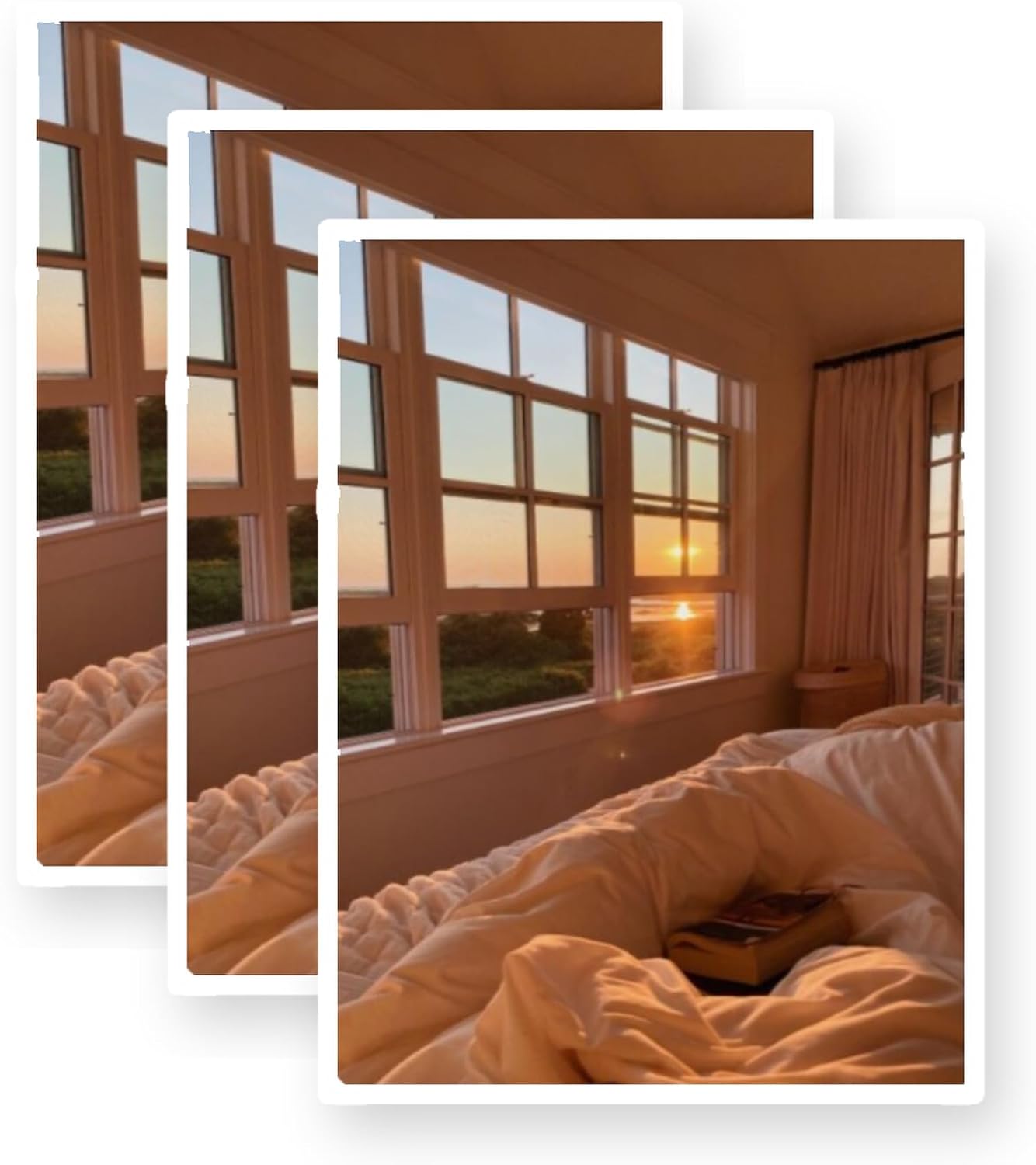 Morning Chill Aesthetic Vinyl Stickers 3 Pack 3 Inch
