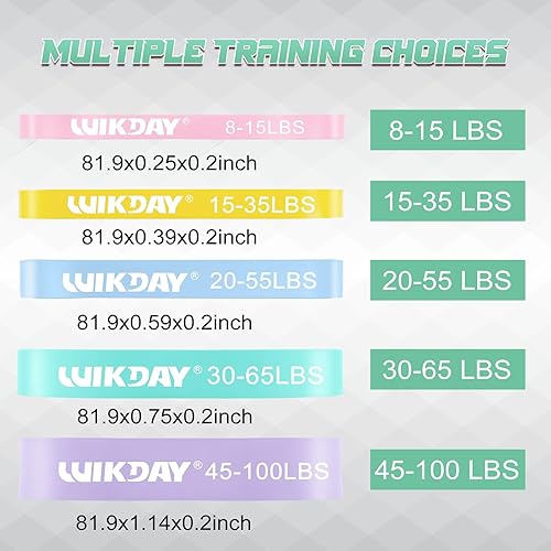 Miniatura 3 de Bandas de resistencia para entrenamiento, bandas de ejercicio, bandas de entrenamiento, bandas de asistencia para dominadas para entrenamiento de