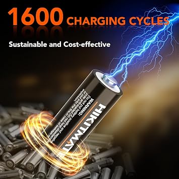 12 Pack Rechargeable AAA Lithium Batteries with Charger and 2 Pack AAA Replaceable Batteries