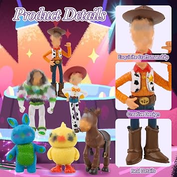 WJZDY Caketopper, Toy Set, Figures Set, Mini Plastic Jungle Safari Animals Cake Toppers, Birthday Party Favors Decorations for Kids Toddlers, Cake Decoration and Goodie Bag Stuffers
