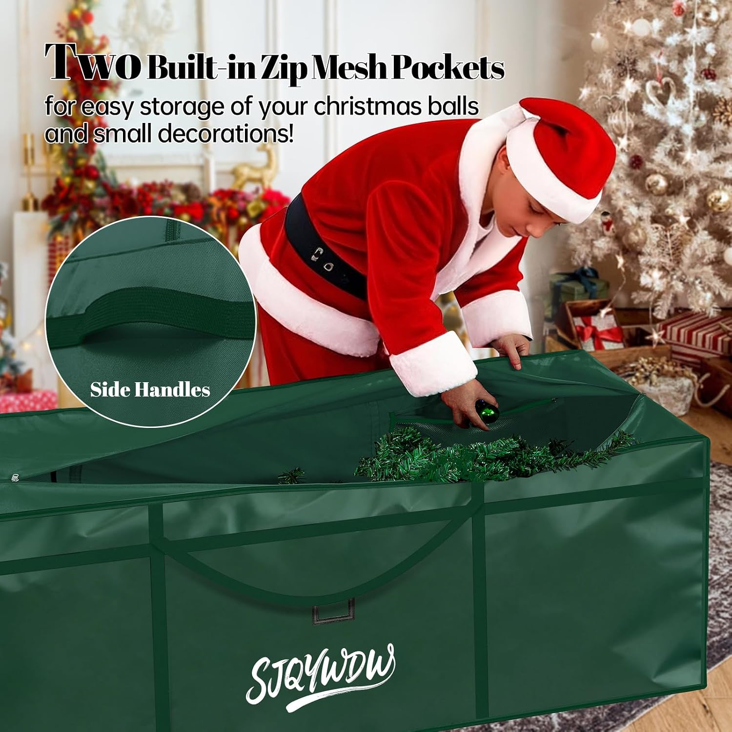 Small Christmas Tree Storage Bag 4Ft/5Ft Heavy Duty Reusable image 3