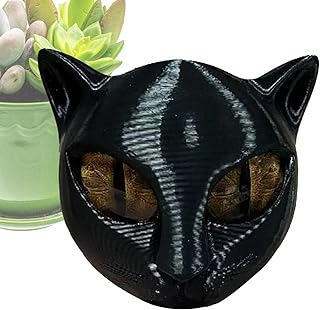 Hiemible Katzenfiguren - Tierfigur Für Wohnaccessoires,Kätzchen Kunstwerk Schreibtischdekoration Für Wohnzimmer Schreibtisch Schlafzimmer Weihnachten Und Halloween