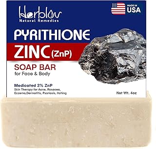 Pyrithione - Barra de jabón de zinc para cara...