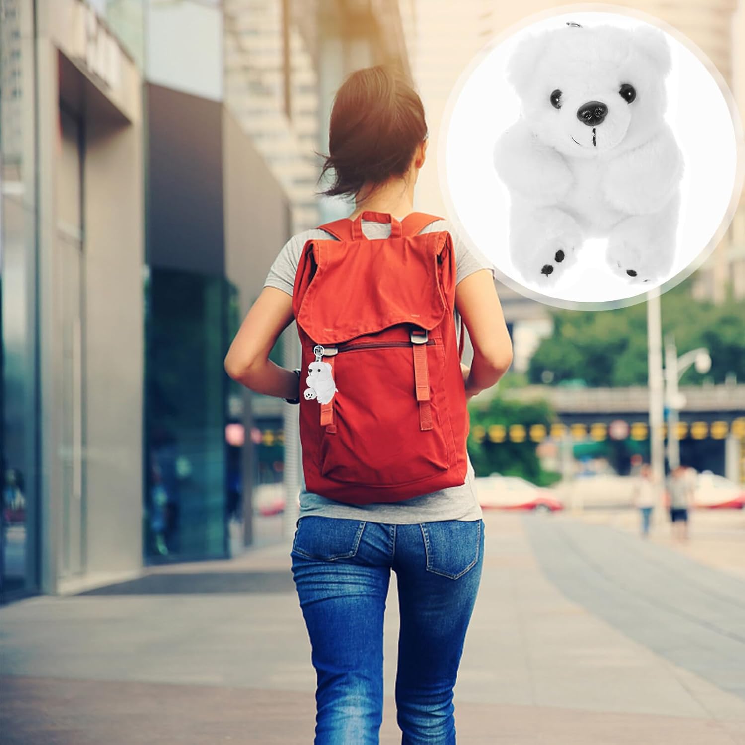 ABOOFAN Arctic Polar Animals Keychains Polar Bear Key Ring Winter Animal Cartoon Keychain Arctic Themed Party Favors for Themed Party Decorations - Image 8