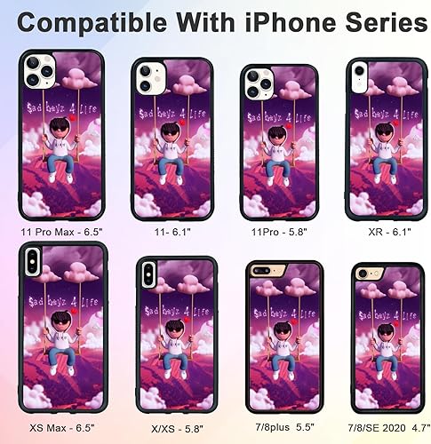 Miniatura 4 de Funda de teléfono para iPhone 11 12 13 14 15 X XS XR 8 7 Plus Mini Pro Max SE a prueba de golpes, diseño fresco Junior H para niños, niñas, hombres