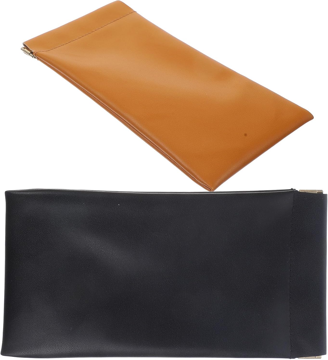 2pcs Portable Glasses Storage Bag Eyeglasses Sleeve Pouch with Automatic Snap Closure Protective Case for Travel Men Women