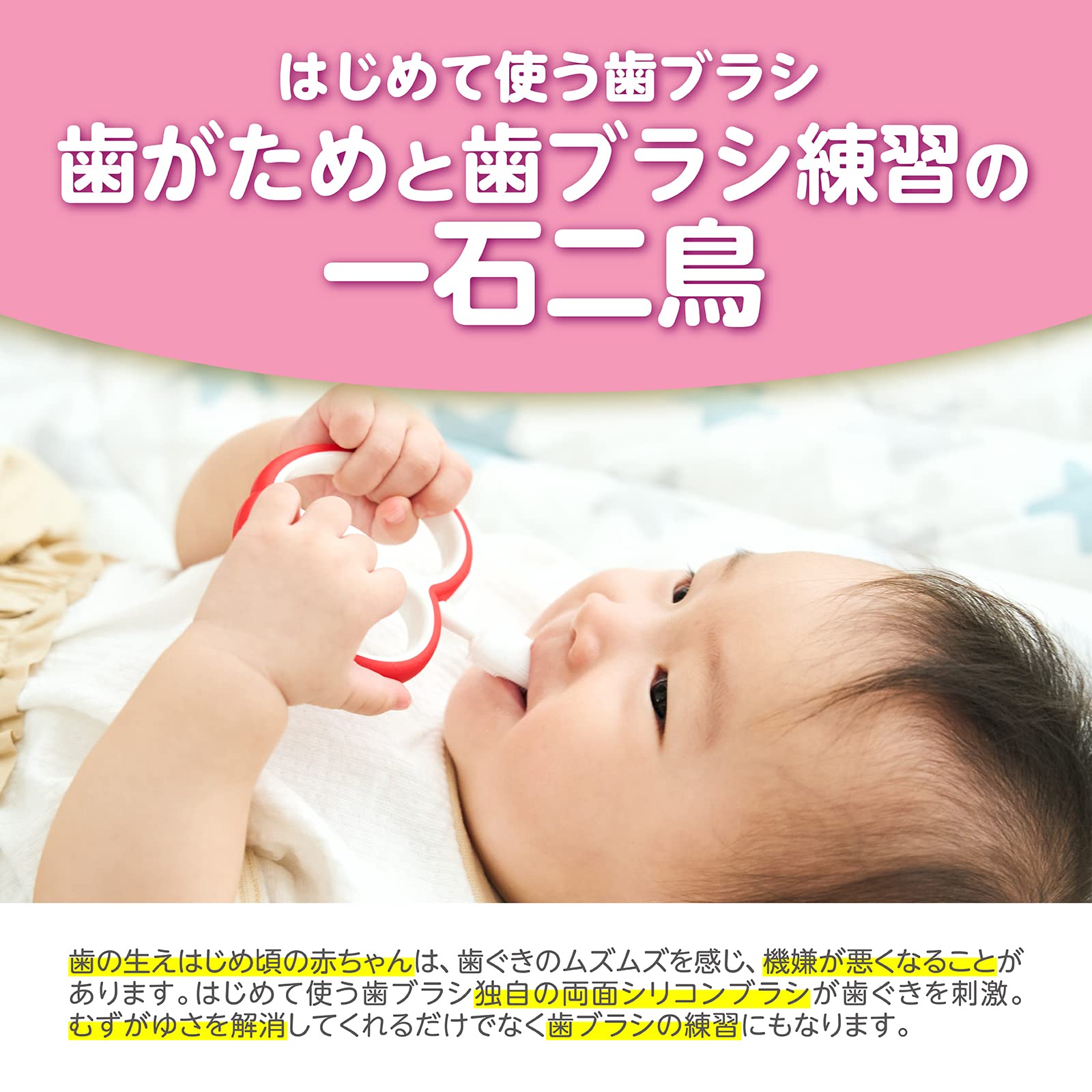 Amazon.co.jp: EDISONmama(エジソンママ) はじめて使う歯ブラシ 6カ月