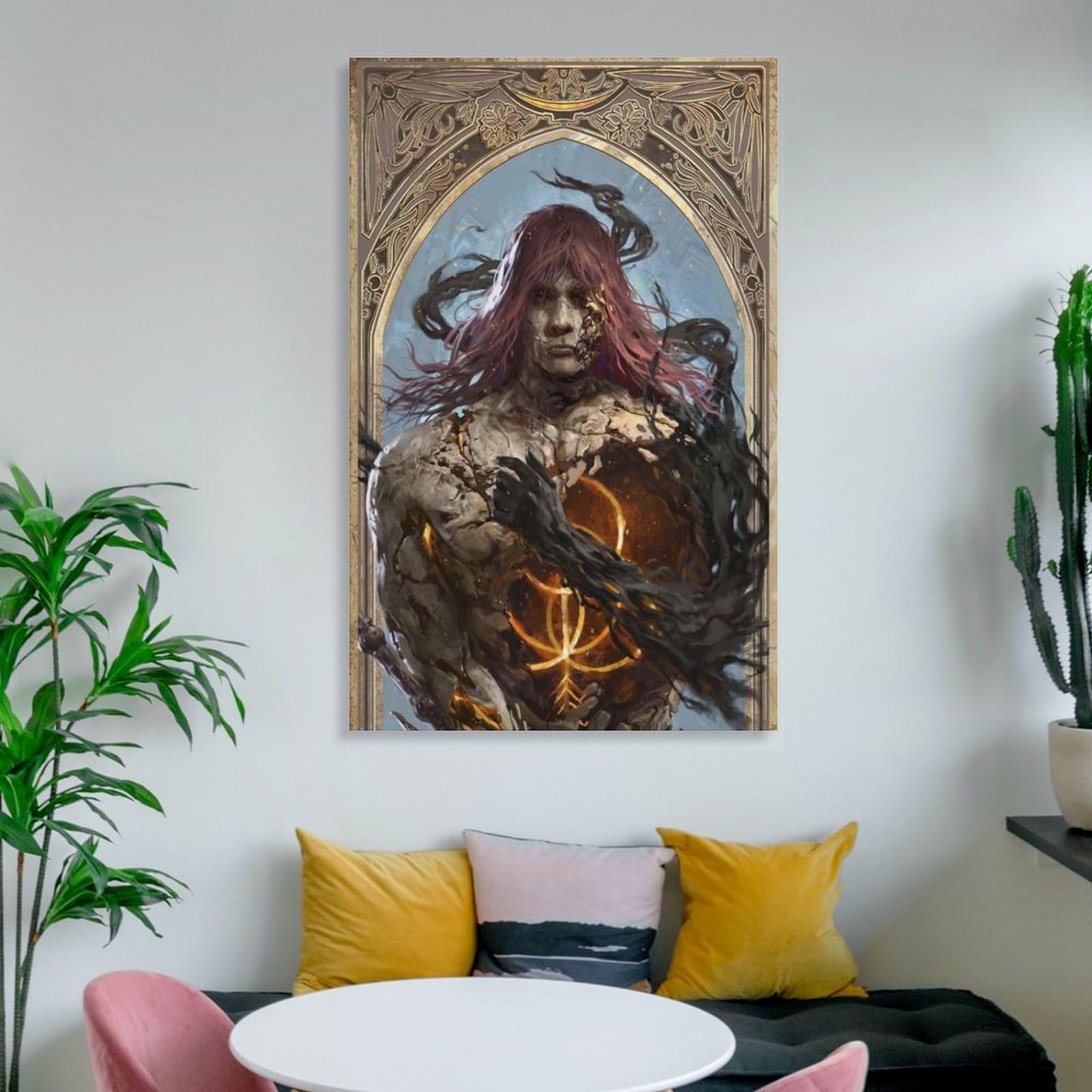 Poster Sur Toile Elden Ring - Décoration Jeu Vidéo, 60 X 90 Cm, Impression Haute Qualité, Pour Chambre Ou Bureau - 6