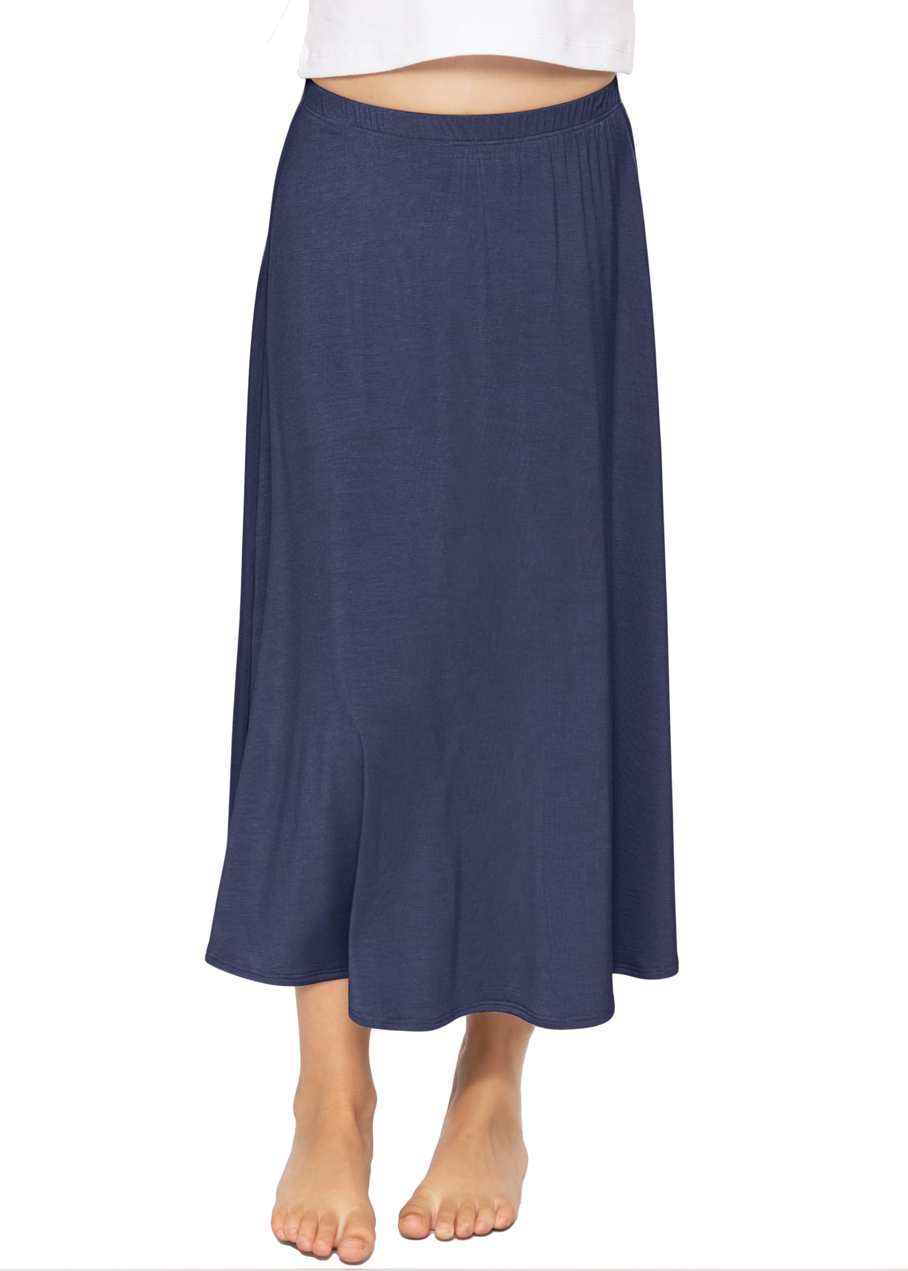 STRETCH IS COMFORT Girls Skirts Flowy A Line Knee Length and Ankle Length