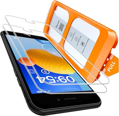 Miniatura 8 de TOCOL Protector de pantalla de privacidad para iPhone 15 9H+ dureza de vidrio templado cobertura completa Protector de pantalla fácil instalación 2