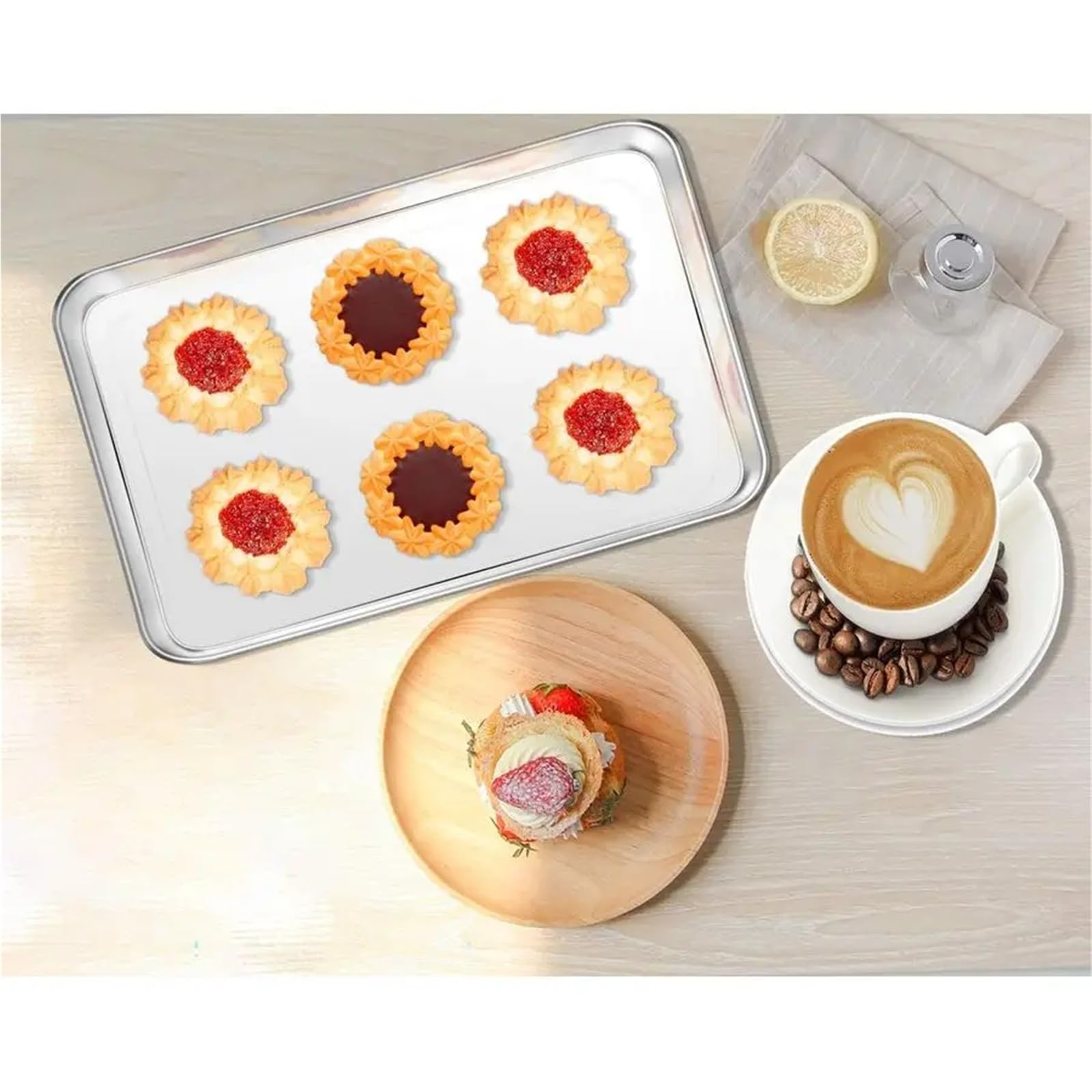 Teglia for biscotti in acciaio inossidabile