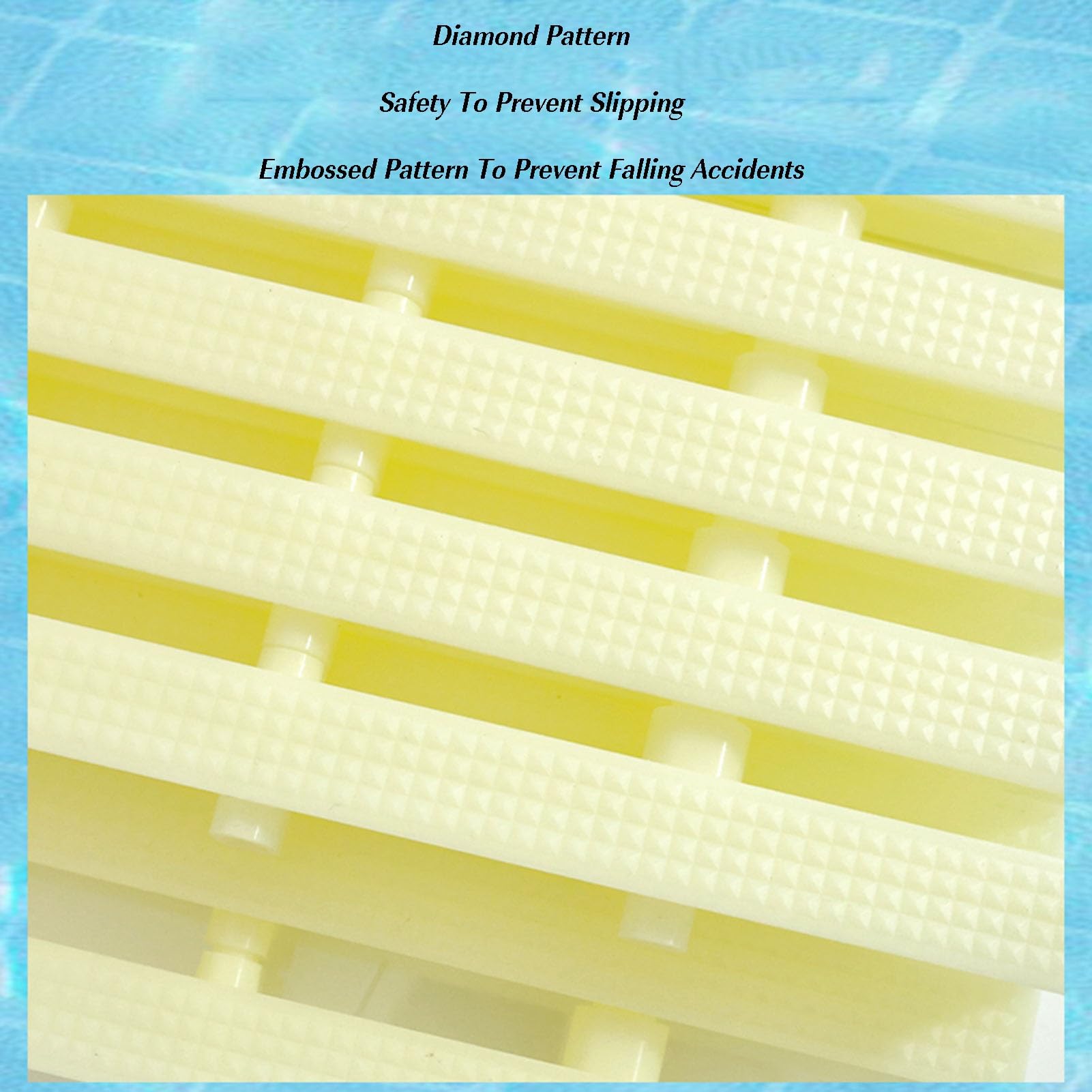 Griglie per piscine, griglia di scarico antiscivolo per piscine, confezione da 2, copertura di scarico a canale 30x100 cm per vialetti, patii, bordi piscina e aree commerciali, soluzione di grigl