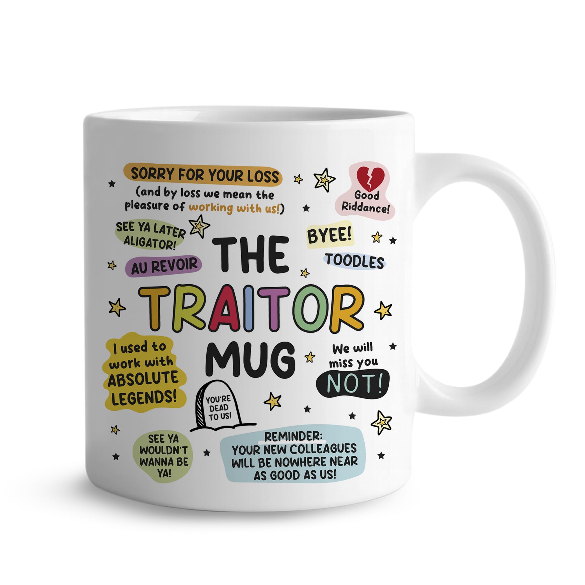 RED OCEAN The Traitor Mug- Funny Leaving Job, New Job Congratulations, Gift for Colleague, Promotion, Goodbye Gift, New Leaving, Co- Worker Gifts, Retirement Gifts