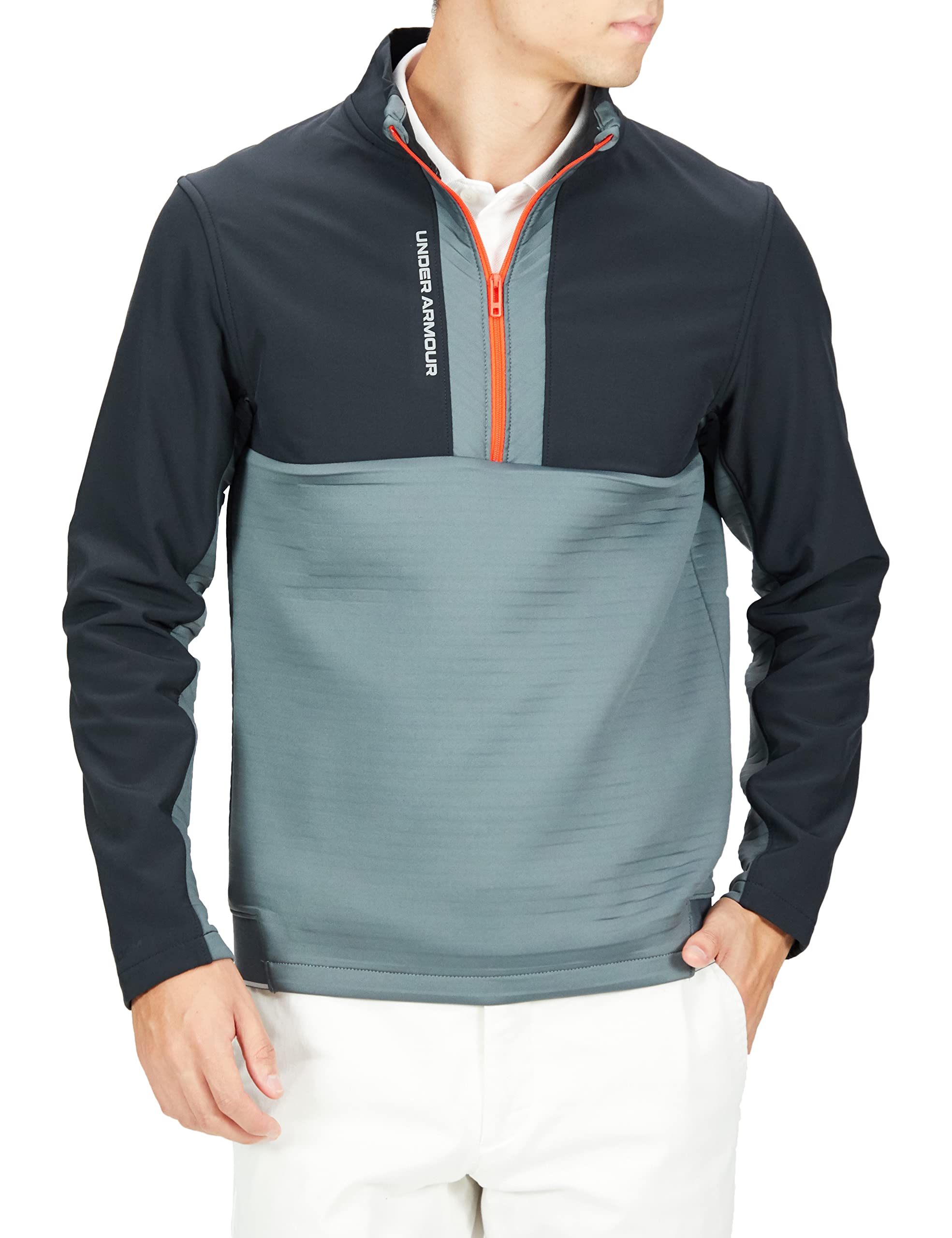 UNDER ARMOUR STORM DAYTONA GOLF PULLOVER - GREY / BLACK - XL