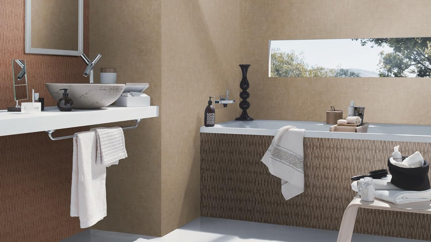 Rasch paperhangings Maemi Gold Distressed Wallpaper