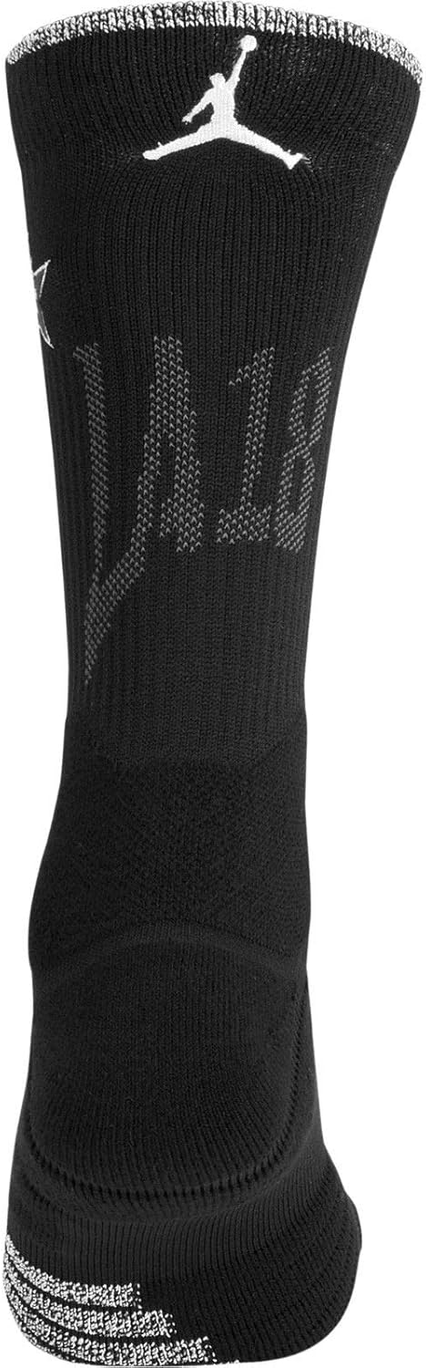 Nike Jordan Men's Elite Quick NBA All Star Game Basketball Crew Socks Large (9-12) Black
