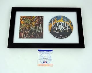 Omens CD Signed Autographed By Lamb L of God Framed PSA/DNA COA A