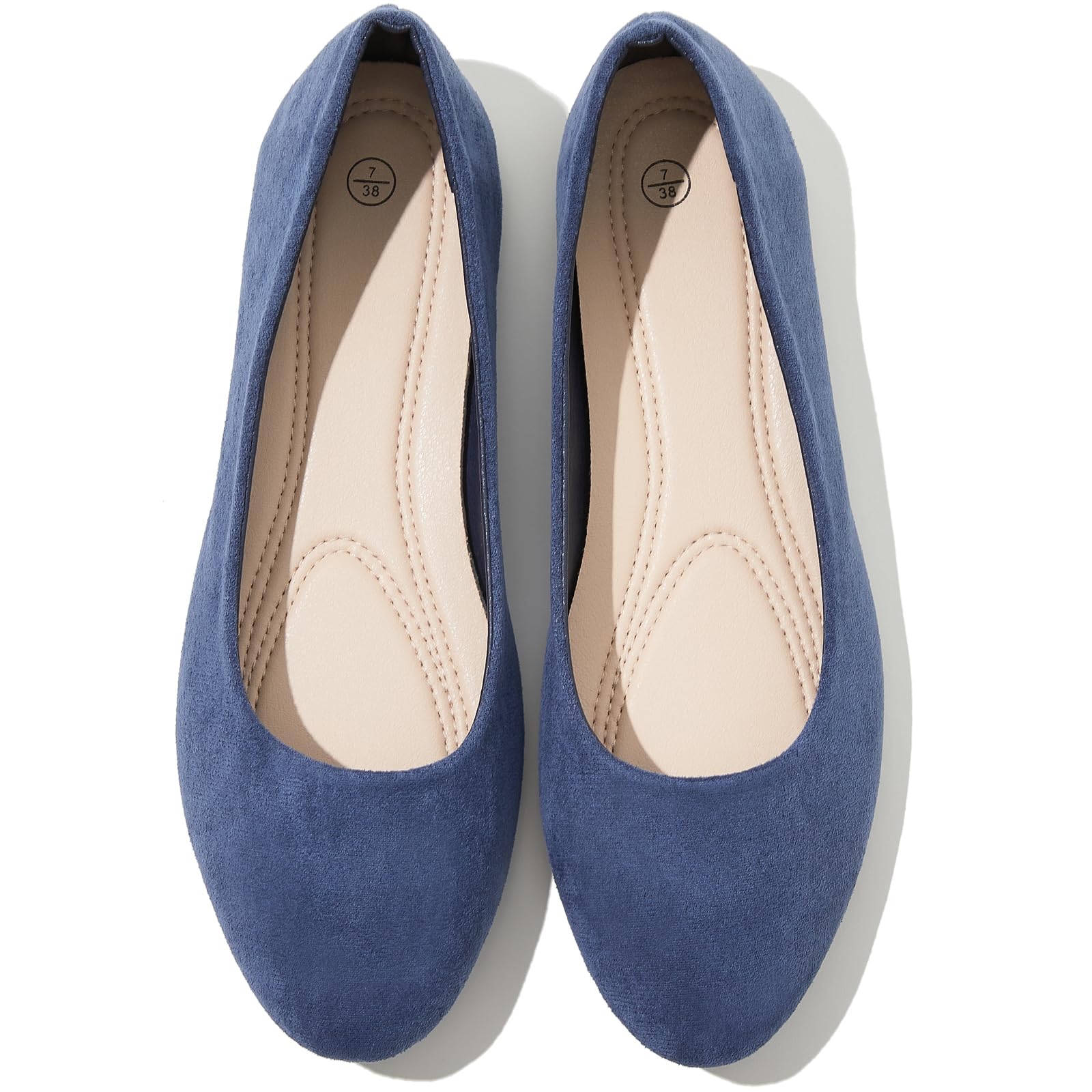 Shupua Flats for Women Round Toe Flat Shoes Dressy Black Ballet Flats Comfortable Womens Dress Shoes Ballerina Flats for Work