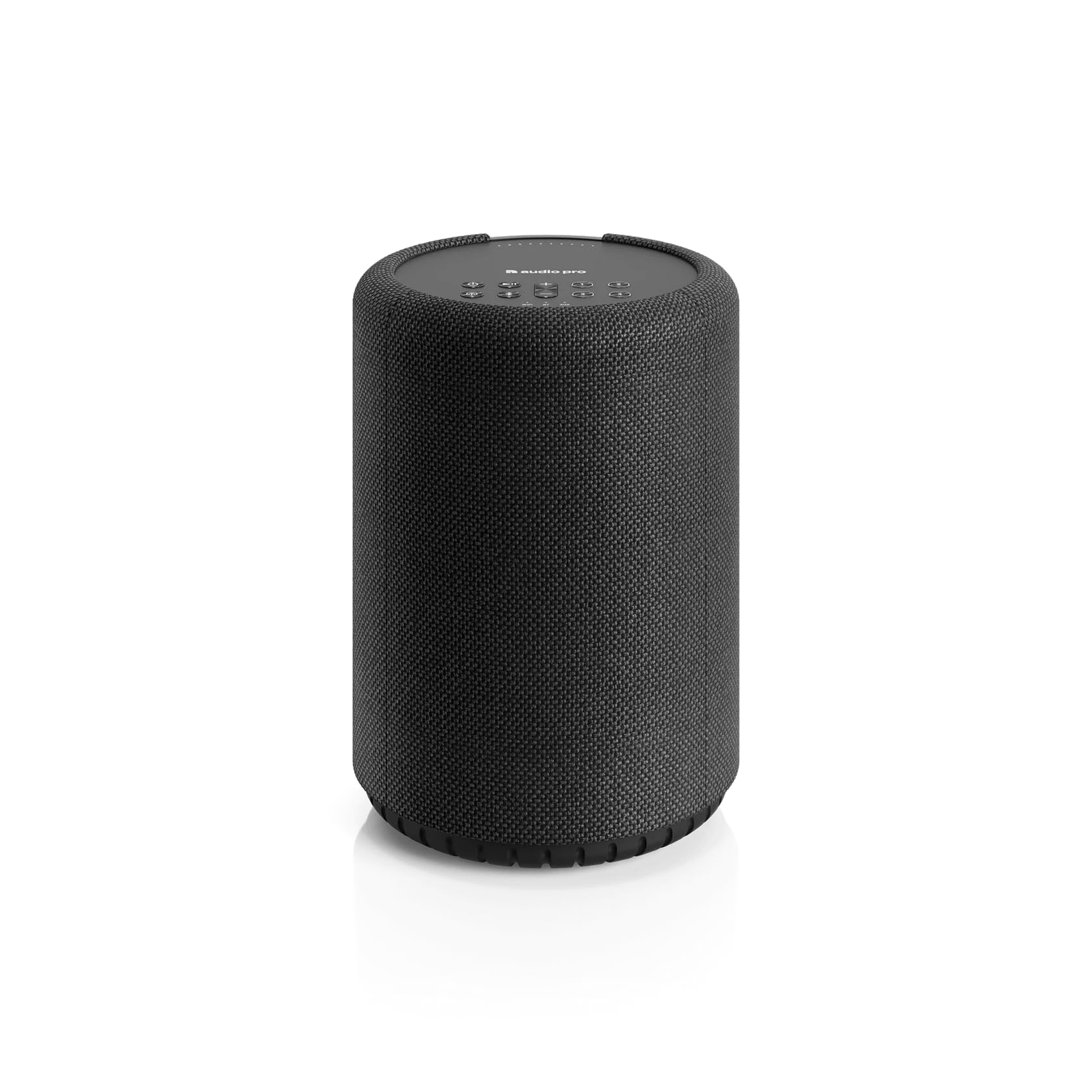 Audio Pro A10 MkII W, WiFi & Bluetooth 5.0 Multiroom-Lautsprecher, 52 W Digitale Klasse D, 300 Hz Crossover, AirPlay 2, Google Cast, Spotify Connect, Bluetooth 5.0, Wand-/Deckenhalterung (Grau)