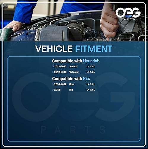 Miniatura 4 de OEG Parts Nuevo arrancador compatible con Hyundai Accent 1.6L 12-13, Veloster L4 1.6L 12-13, Kia Rio 1.6L 12, Soul L4 1.6L 10-12 361002B100,