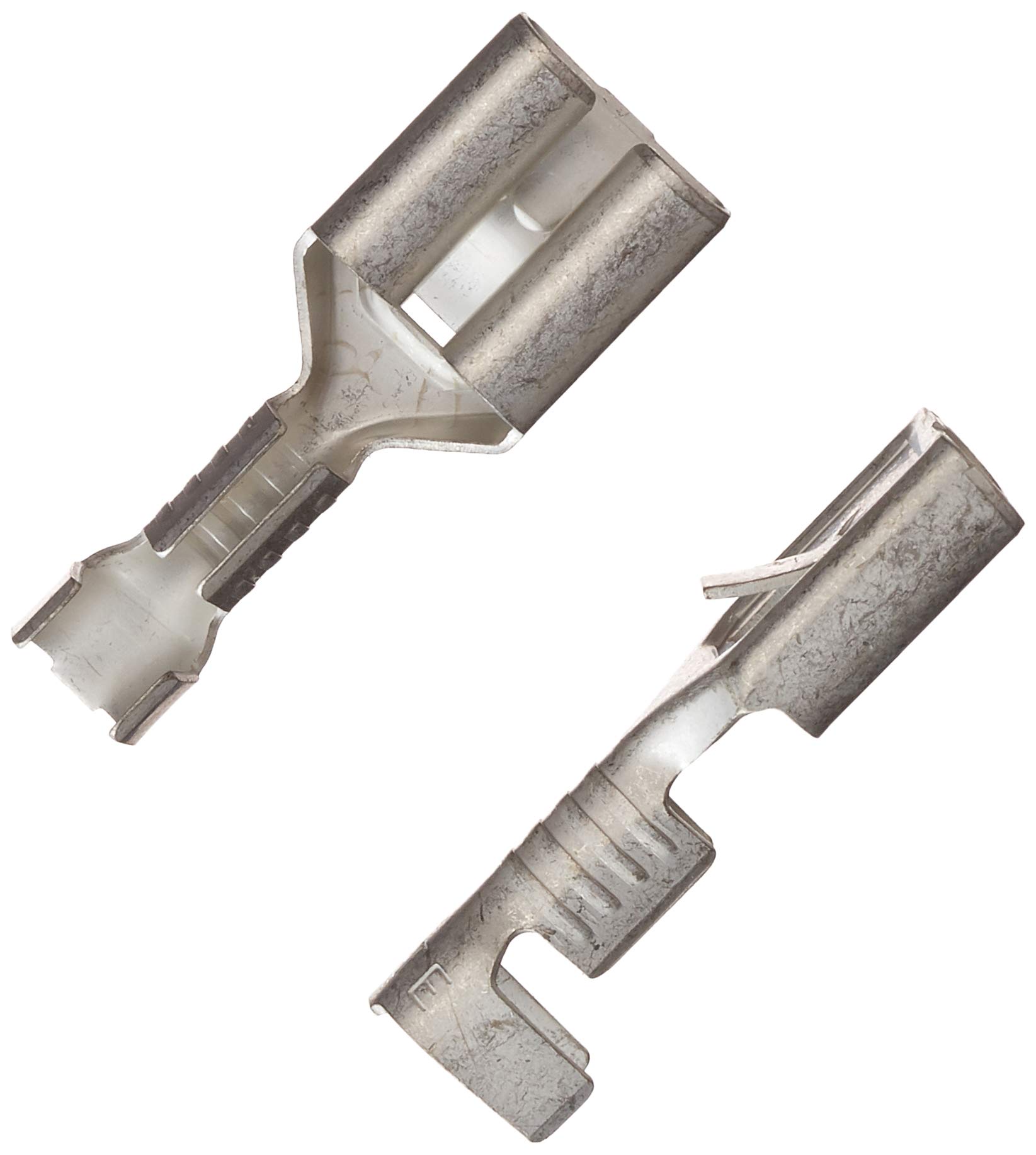 VS-ELECTRONIC 320253 Flachstecker KS 6.3-2 – Blank, Messing, 0,5–2,0 Mm² – 100 Stück Im Beutel