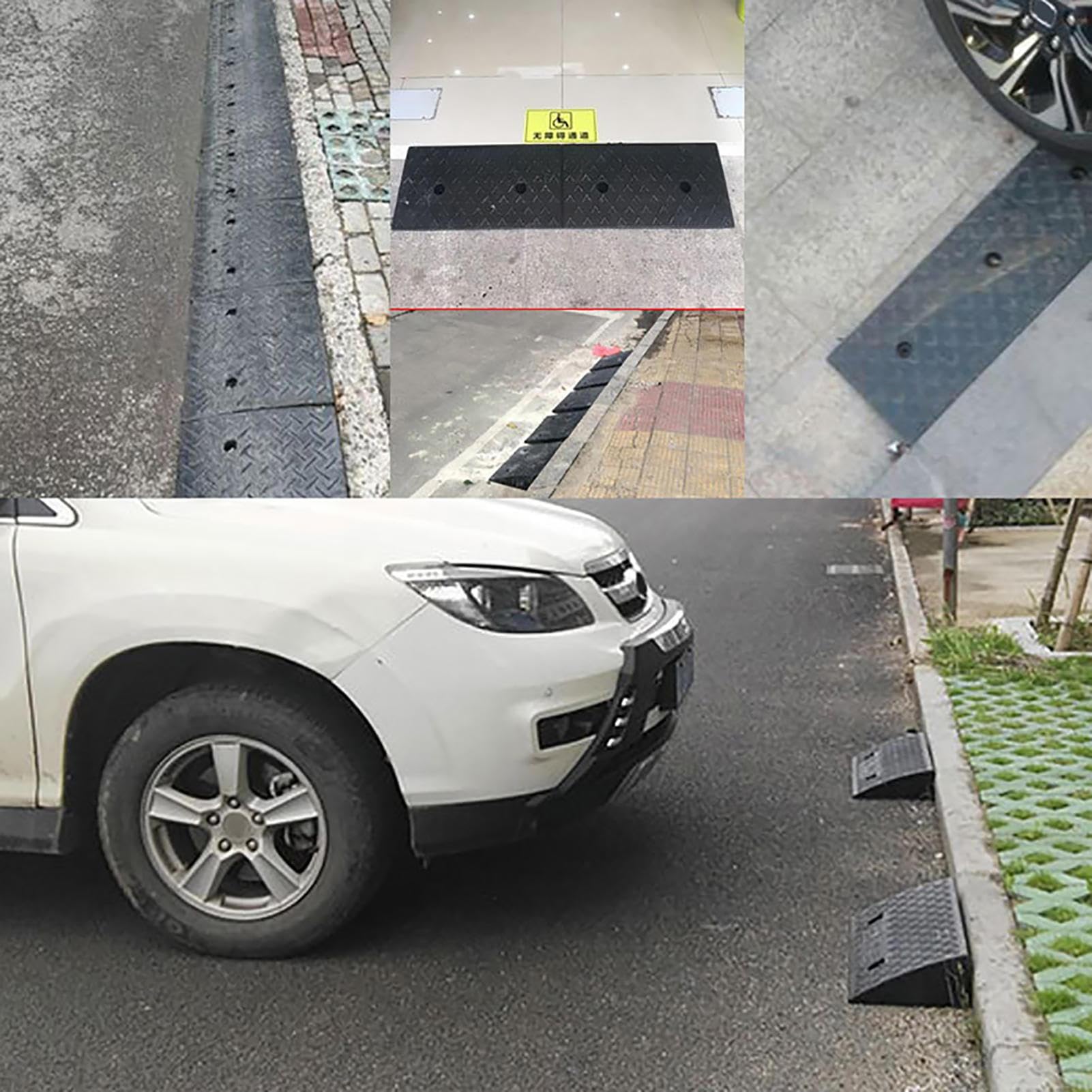 EXBERT Rampe portatili per gradini | Rampe di bordo robuste facili da trasportare Rampa robusta | sportivi motorizzati per moto, biciclette, auto, rimorchi, sedie a rotelle